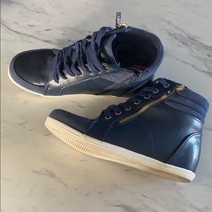 Navy high tops size 9 worn a couple of times